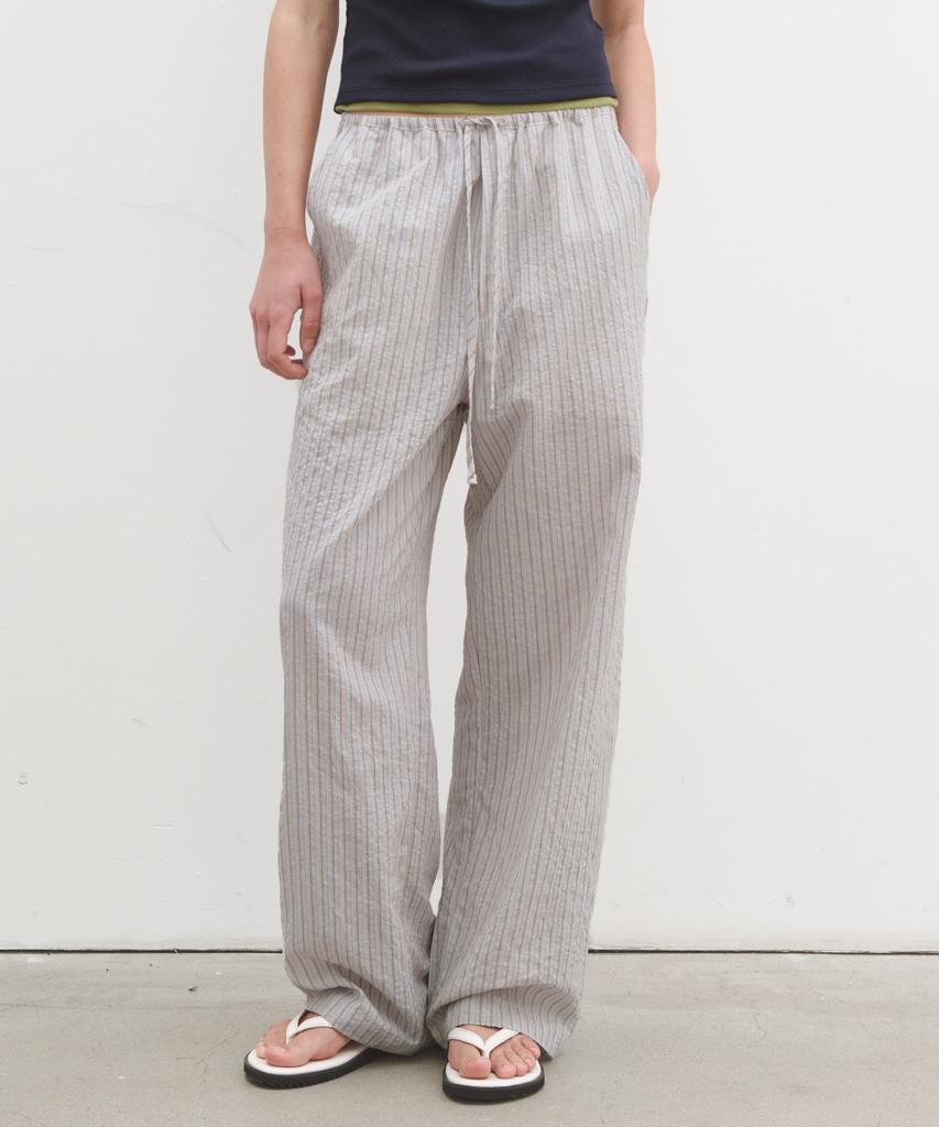 POSZER Mix Stripe Elastic Pants (Light Gray)