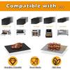 Вкладыши Reble для аэрофритюрницы Breville Smart Oven Air Fryer Pro BOV900BSS, Ninja Foodi, с антипригарным покрытием, 3x вкладыша + 3x сетка