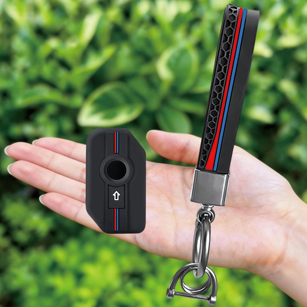 Silicone Remote Key Fob Keychain Ring Shell Case Cover Holder For BMW K 1600 B GT GTL R 1250 GS Adventure S1000 R XR 2021 2022