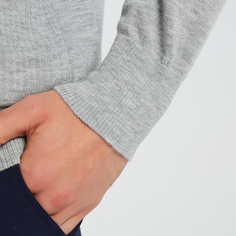 Hengyuanxiang Men's Fine Spun Pure Cashmere V-Neck Sweater