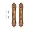 2pcs Barn Door Handle Heavy Duty Bronze Surface Mounted Sliding Wooden Door Handles for Gate