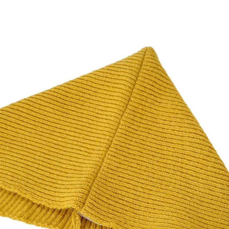 1PC Trendy Casual Versatile Skin-friendly Multiple Usage Hooded Scarf Knitted Solid Color Shawl