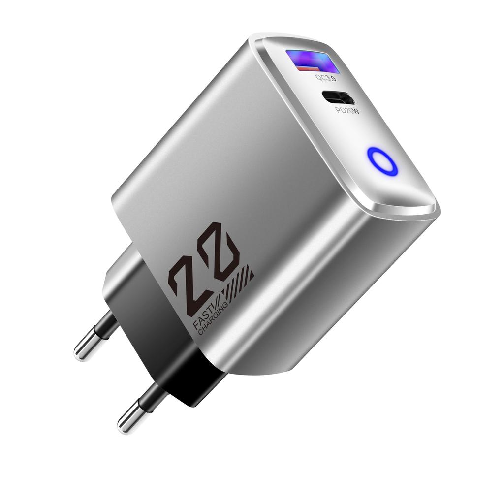 20 Вт USB-зарядное устройство для путешествий USB C Type C с быстрой зарядкой, вилка EU US, адаптер для быстрого зарядного устройства для iPhone, Samsung, Xiaomi QC3.0