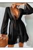 Women's Fashion New Beach Dress Chiffon Ethnic Patterned Beach Dress
