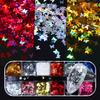 Mirror Sparkly Butterfly Nail Sequins Paillette Mixed Colors Nail Holographic Glitter 3D Flakes Slices Art Accessories