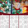 6 Glass Window Stickers, Snowflakes, Glitter Christmas Decoration Window Stickers, Static Christmas Window Stickers