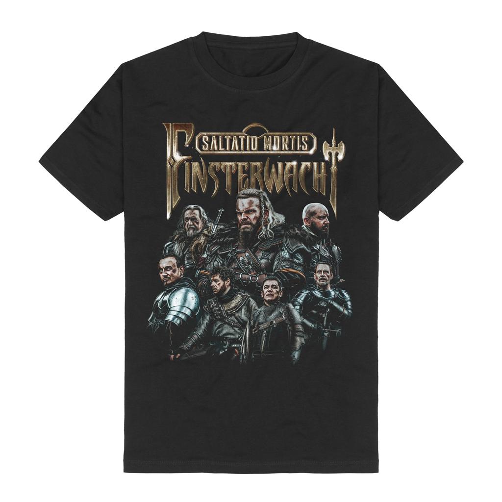 Футболка с немецкой металлической музыкой, мужская, хип-хоп, рок, панк-группа Saltatio Mortis Schild Und Schwert, короткие рукава, повседневные, свободные топы