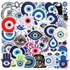 60Pcs/Set Evil Eyes Series 01 Наклейки DIY Мода Водонепроницаемые каракули Наклейки
