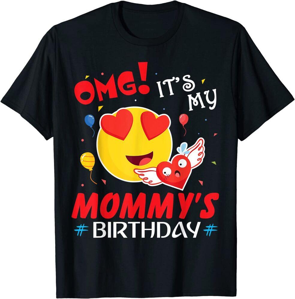 Футболка унисекс Heart OMG «Это день рождения моей мамы» Mother Mama Premium