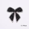 1PC Colorful Bow-Knot Sticker Rhinestone Iron-On Patches for Clothes Clothing Decoration Decal Patches for Jackets