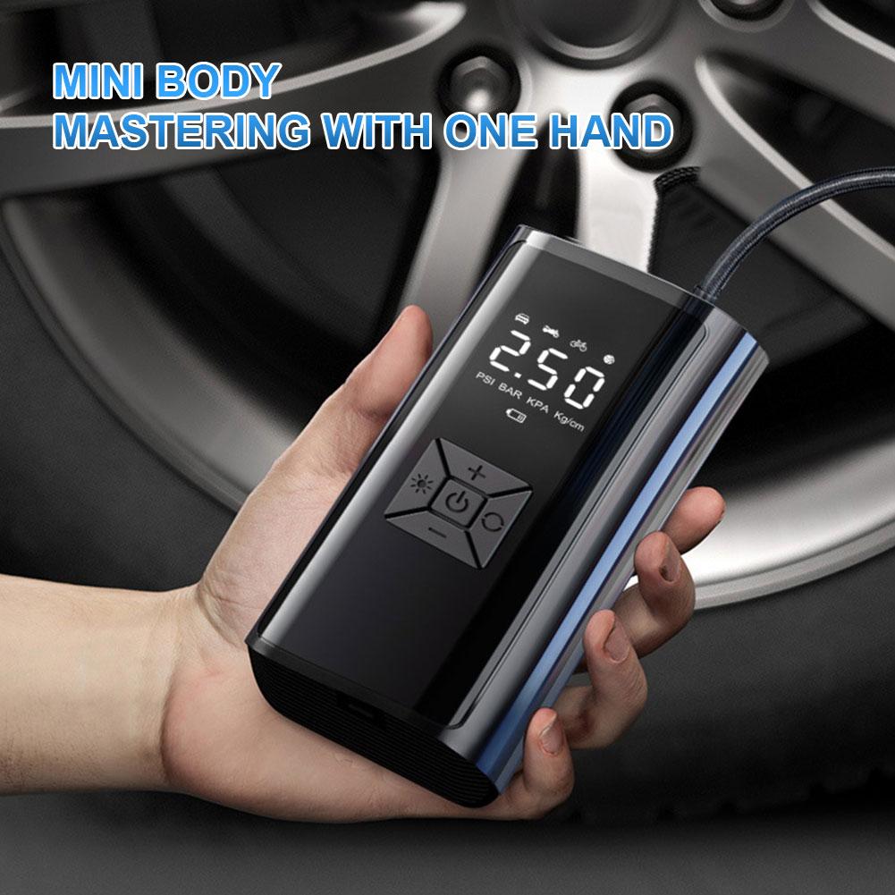 Rechargeable Automatic Air Pump Tire Inflator Portable Compressor Digital Cordless Car Tyre Inflator For Bicycle Balls Vehicle M