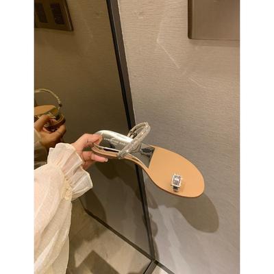 Водяные бриллиантовые туфли клиновидные каблуки балетки женские шлепанцы