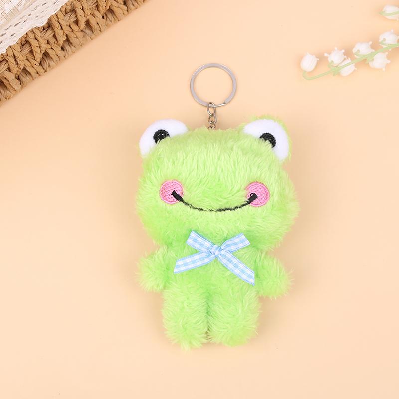 Мультяшное животное, маленький медвежонок, кролик, лягушка, курица, фаршированная плюшевая игрушка, плюшевый брелок