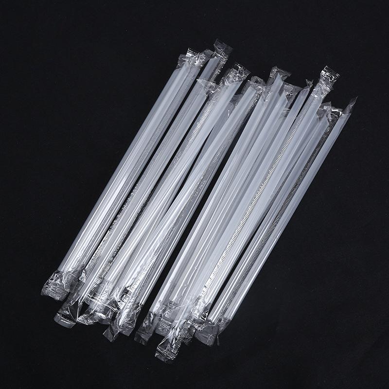 500Pcs Diy Plastic Straw Disposable Short Transparent Pointed Head Thin Drinking Straw Commodity Kitchen Accessories