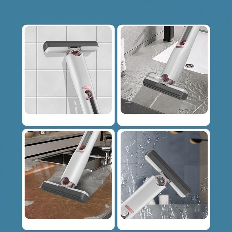 Mini Mop Portable Indoor And Outdoor Water Absorbent Cotton Glass Screen Wiper No Hand Washing Mop