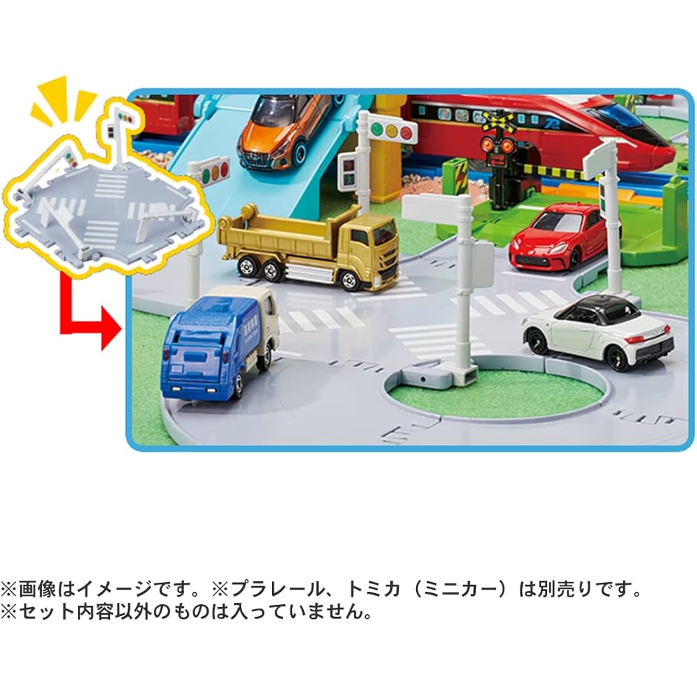Takara Tomy Tomica Набор Дорожных Перекрестков и Мостов Города Игрушечные Машинки для Детей от 3 лет