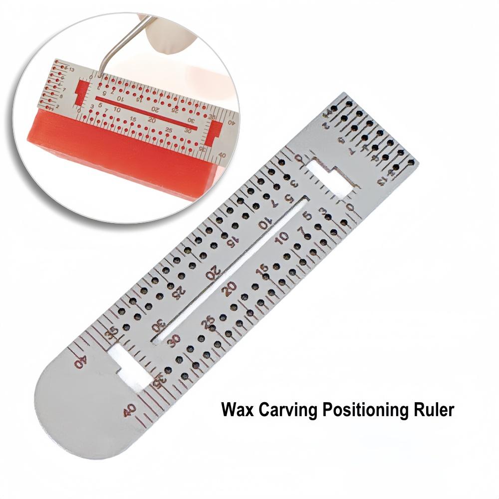 1 набор стоматологических инструментов для резьбы по воску, универсальный набор из нержавеющей стали, стоматологический лабораторный инструмент, нож для резьбы по восковому блоку, линейка для позиционирования резьбы по воску
