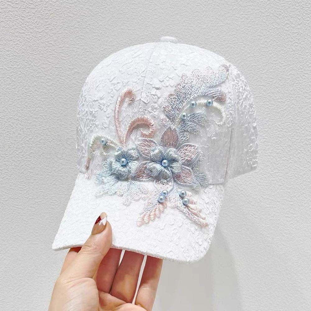Lace Baseball Cap Mesh Sunscreen Hat Fashion Duck Tongue Hat Spring and Summer