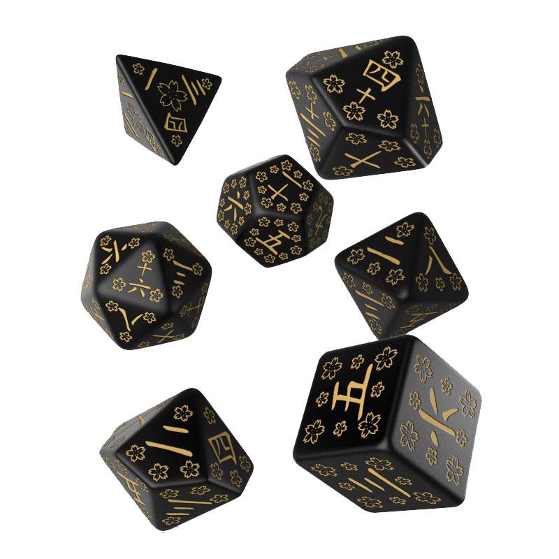 Q Workshop - Japanese Dice Set Deep Night Firefl