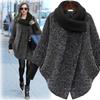 New Turtleneck Woolen Women's Coat Medium and Long Loose Woolen Coat