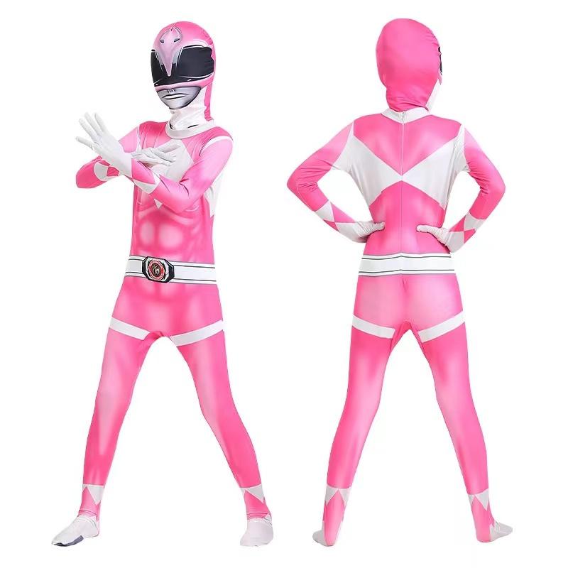 Fantasia Power Samurai Rangers Косплей Костюм Взрослый Morpher Mighty Morphin Супергерой Маска Комбинезон Зентаи Костюм Хэллоуин