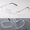 Ultralight Frameless Reading Glasses Unisex High-Definition Rimless Glasses