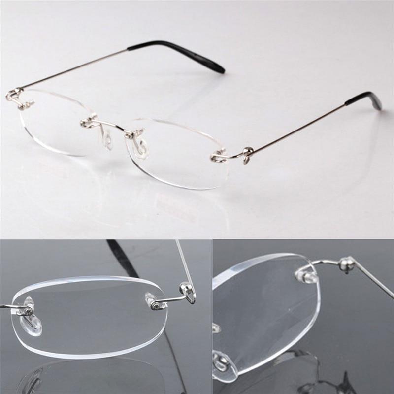 Ultralight Frameless Reading Glasses Unisex High-Definition Rimless Glasses
