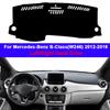 Коврик на панель приборов для Mercedes-Benz B-Class (W246) 2012 - 2018 2019 B-Klasse B160 B180 B200 Левый руль Правый руль Накладка на панель приборов 2017 2016