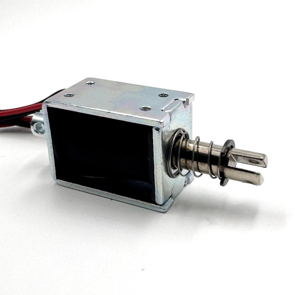 Hengda Compact 12V DC Push-Pull Frame Solenoid, 8mm Stroke