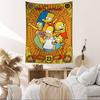 Cartoon TThe Cool SSimpsons Printed Large Wall Tapestry Hanging Tarot Hippie Wall Rugs Dorm Art Home Decor