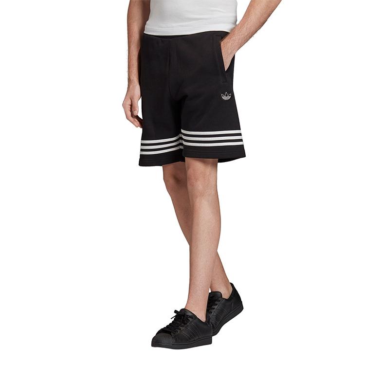 adidas Мужские шорты Originals Outline с логотипом в виде трилистника, черные FM3877