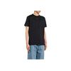 Off-White Solid Color Crew Neck Straight Cut Short Sleeve T-Shirt Regular Fit Men Tops Black OMAA027F24JER0021025