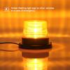 Amber LED Strobe Warning Lights, Emergency Flashing Beacon Light with Magnetic for Vehicle Truck Tractor Golf Carts UTV Car Bus
