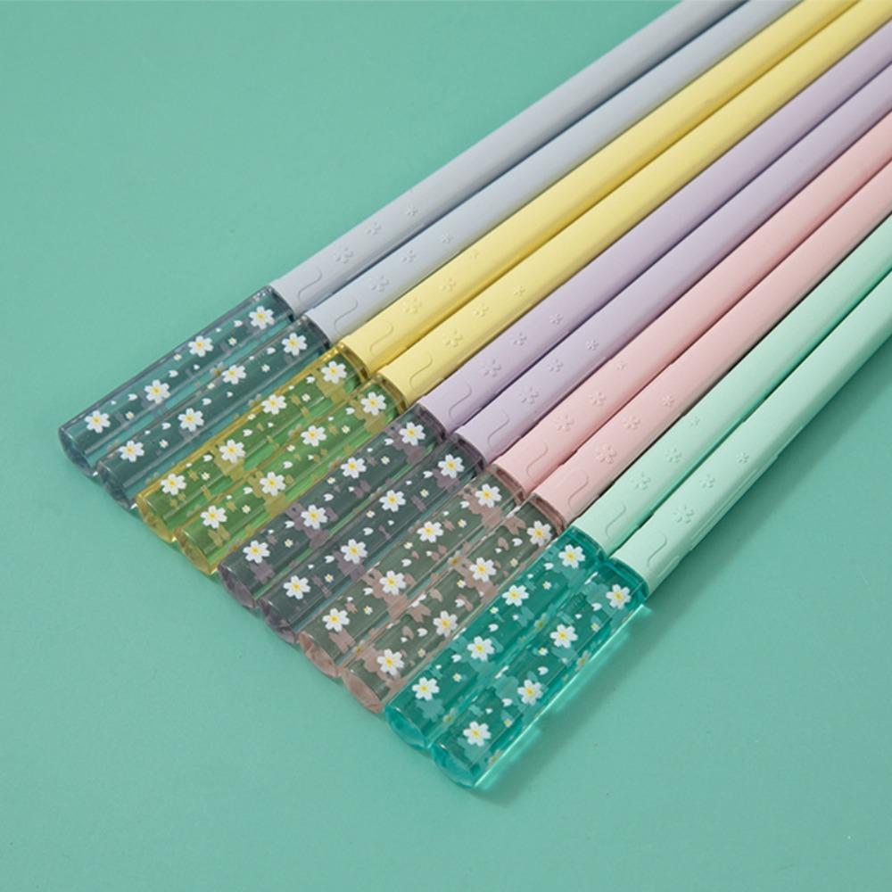 5 pairs Multicolor Sushi Sticks Fiberglass Japanese Chopsticks Amber Sakura Chopsticks Ramen