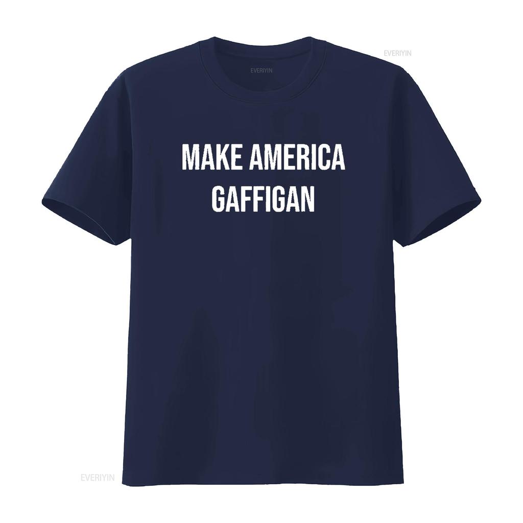 Мужская футболка Make America Gaffigan Политический юмор Черная Размер L винтажная Стильная Удобная Немного дизайнерская одежда