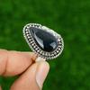 Pietersite Stone 925 Silver Art Deco Birthday Statement Bezel Boho Ring Jewelry