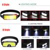 New COB Soft Lighting Headlights USB Rechargeable Fishing Lights Outdoor Camping Head-mounted Strong Headlights
