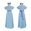 Wendy Cosplay Dress Costume Princess Fancy Maxi Blue Dress For Women