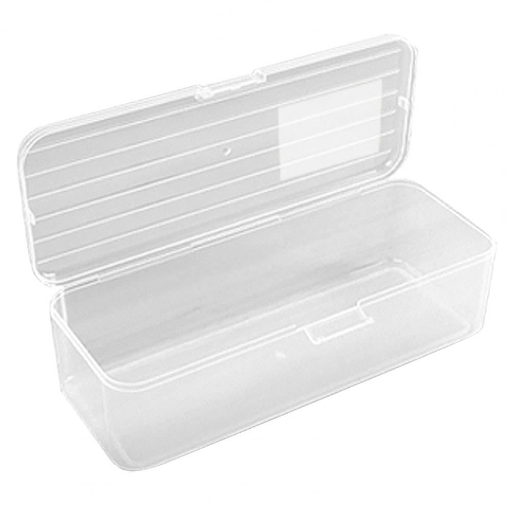 Pencil Case Large Capacity Transparent Plastic Pencil Case Ideal Storage Box for Home School Office Supplies Clear Pencil Case