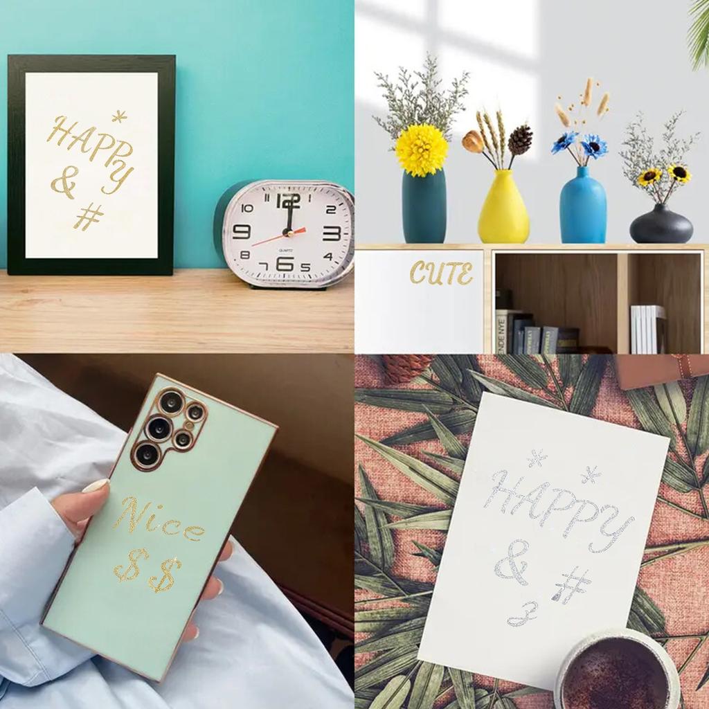 6 шт., золотые серебристые наклейки-планировщики с 26 буквами алфавита AZ, водонепроницаемые, креативные, золотые, декоративные наклейки, этикетки, сделай сам, наклейка на кружку