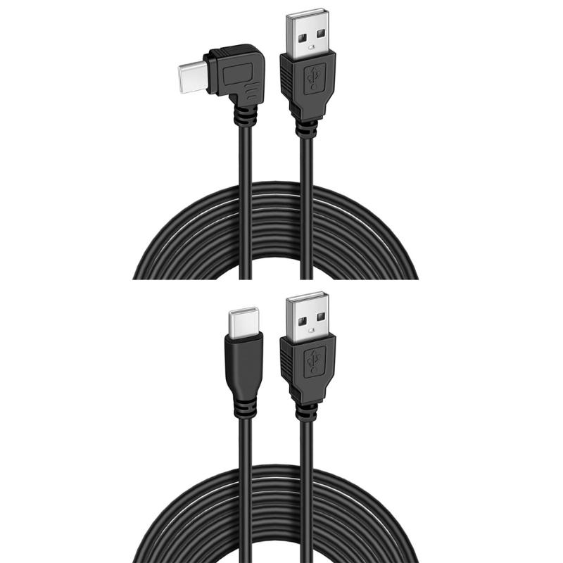 Длинный USB Type C кабель для зарядки 11,5 футов, блок питания 5 В для видеорегистраторов, систем безопасности, вентилятора, USB C шнур питания