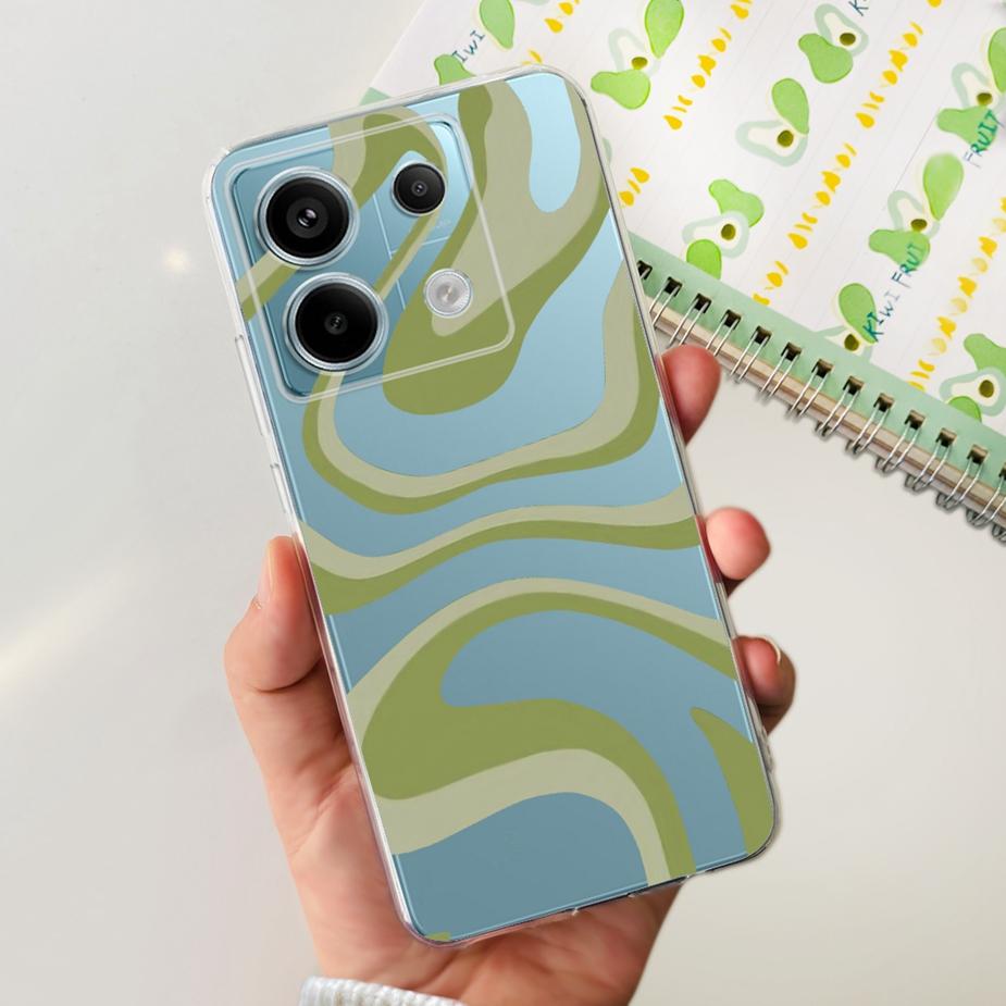 For Xiaomi Poco X6 Pro 5G Case New Fashion Painted Cover Clear Silicone Soft TPU Phone Case For Xiaomi Poco X6 Pro PocoX6 Bumper