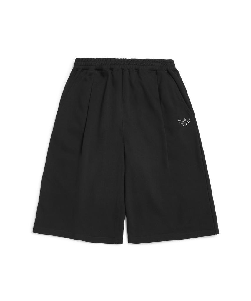 MARK GONZALES Angel Wappen Bermuda Sweatpants - Black