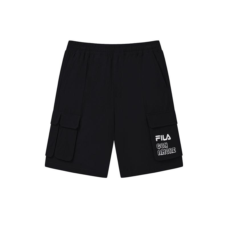 Новые повседневные шорты FILA мужские, цвет «реактивный черный» F11M529811FBK