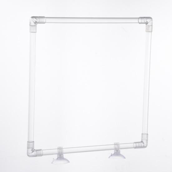 Кольцо для кормления рыбок, плавающая кормушка для аквариума, квадратное кольцо с присоской, аксессуары для аквариума для золотых рыбок гуппи, бетта