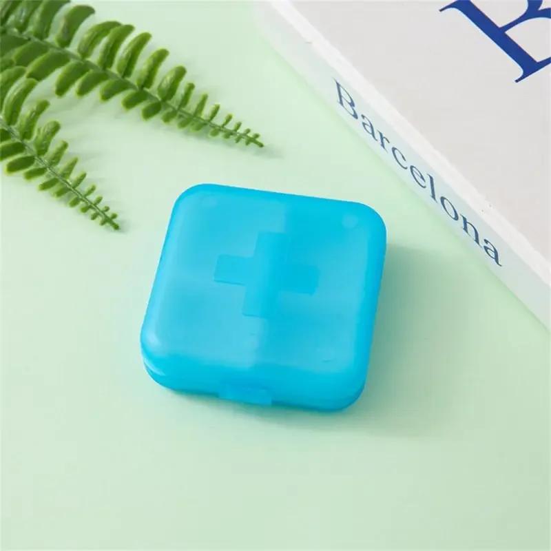 Mini Portable Pills Organizer Case 4 Grids PillBox Tablet Storage Container Weekly Medicine Pill's Box Pill Case Drug Dispense