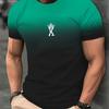 Mens Casual T Shirt Variegated Print T Shirt King Fitness Shirt Oversized Short Sleeve Tops Boys Tops Vintage Mens T Shirts