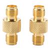 2pcs SMA Female To RP SMA Female RF Connector Coaxial Adapter Test Converter