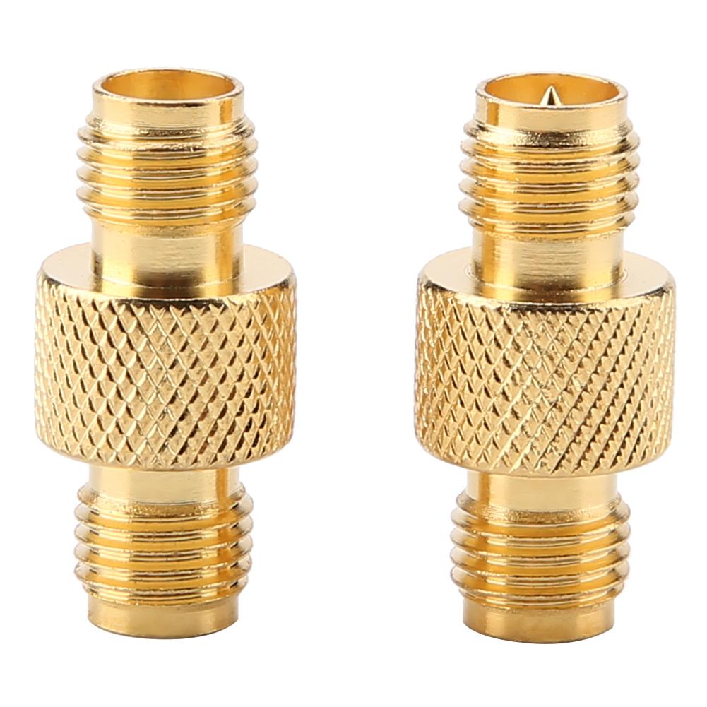 2pcs SMA Female To RP SMA Female RF Connector Coaxial Adapter Test Converter
