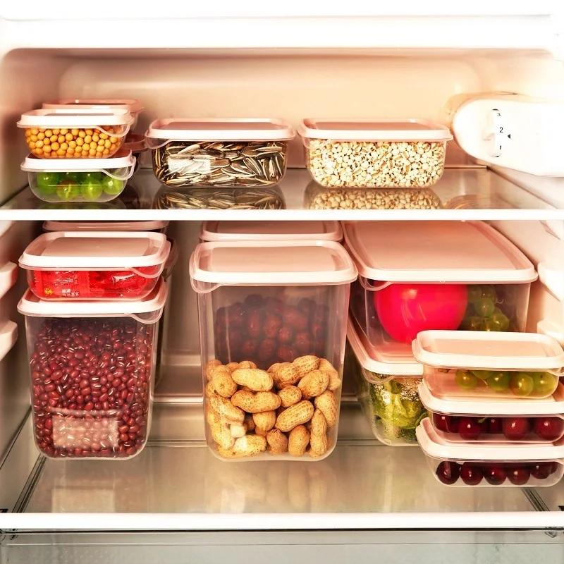 17 шт./шт. Ящик для хранения продуктов, кухонная отделка, герметичная коробка для хранения в холодильнике